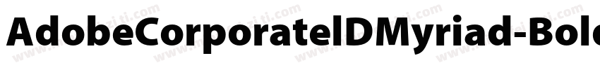 AdobeCorporatelDMyriad-Bold Italic字体转换